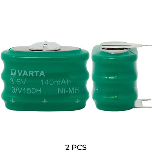 2-pack Varta 3/V150H 3.6V NiMH 3 pin batteries