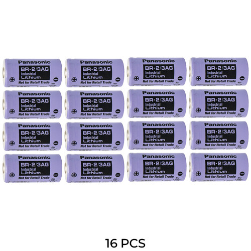 16-Pack Panasonic BR-2/3AG Industrial Lithium Battery (High Capacity)
