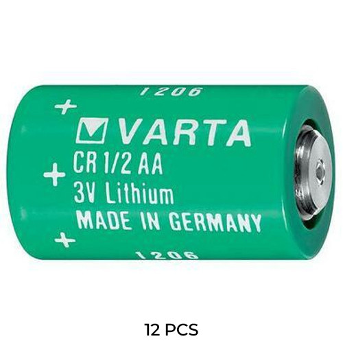 12-pack Varta CR1/2 AA 3V primary lithium batteries