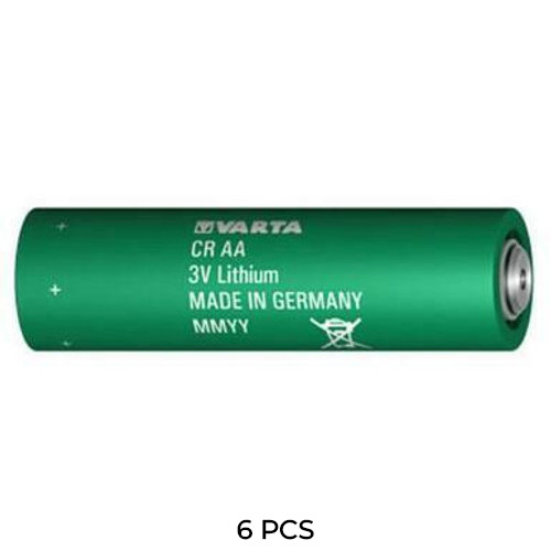 6-Pack Varta CRAA 3 Volt Lithium AA Batteries