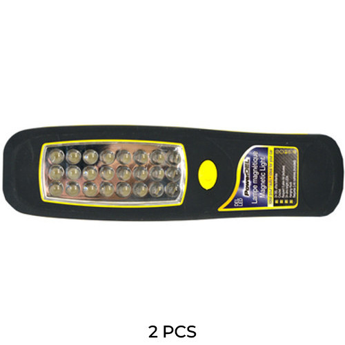 Power Portable 24-head LED emergency light in black and yellow