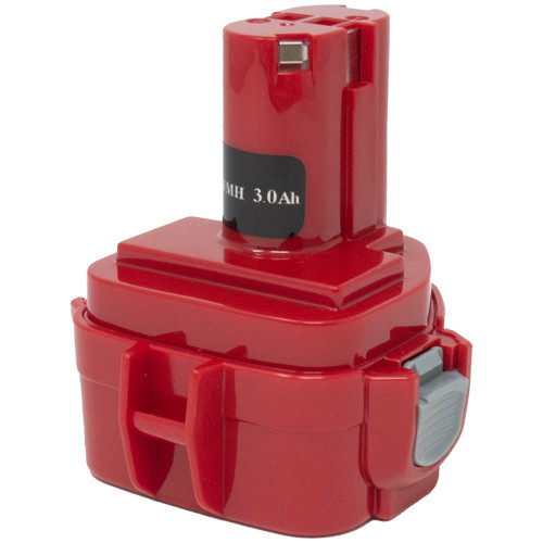 Makita NiMH battery showing label and model details