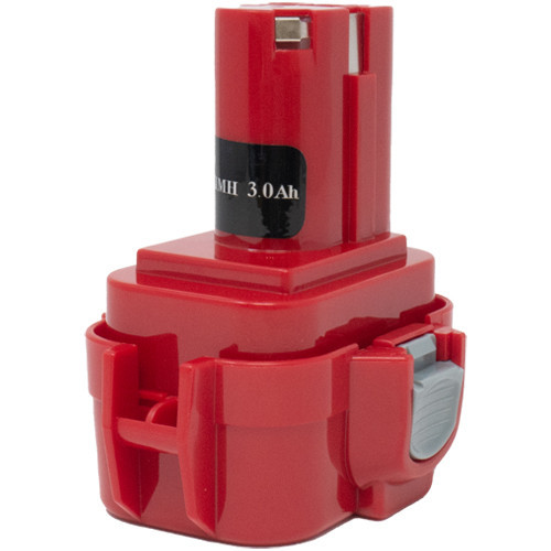Makita 9.6V 3000mAh NiMH replacement battery, square design