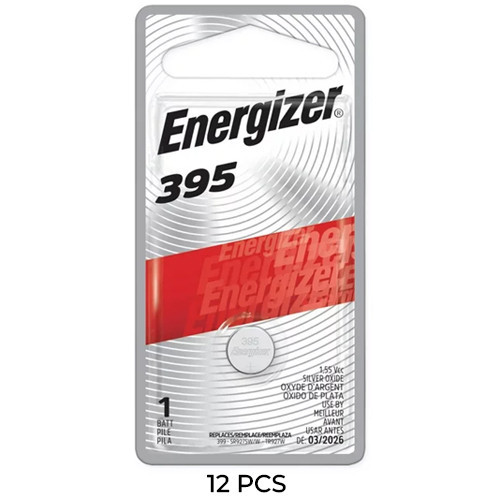 12-pack Energizer 395 SR927SW silver oxide button batteries