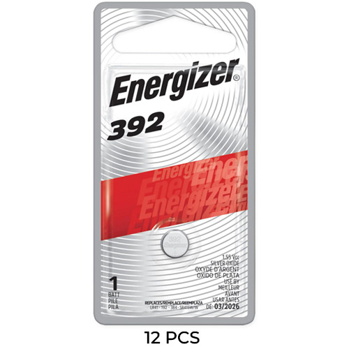 12-Pack 392 / SR41SW Energizer Silver Oxide Button Batteries