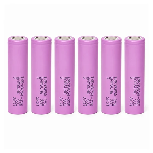 6-Pack 18650 3.6v Samsung 3500 mAh (35E) li-on Batteries