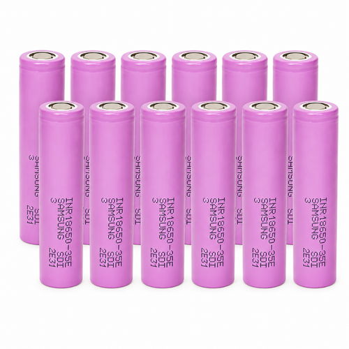 12-Pack 18650 3.6v Samsung 3500 mAh (35E) li-on Batteries