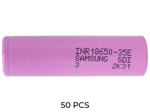 Samsung 35E 18650 flat top lithium-ion battery pack