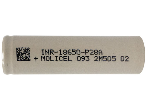 Molicel P28A 18650 flat top lithium ion battery