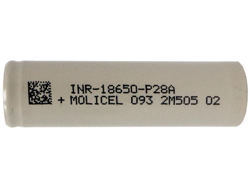 Molicel P28A 18650 3.6V lithium ion battery flat top