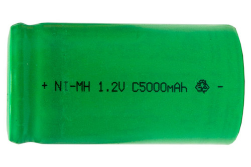 C 5000 mAh NiMH flat top rechargeable battery