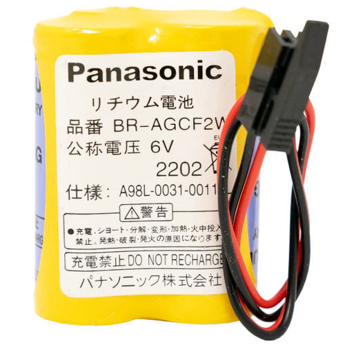 Black plug connector on Panasonic BR-AGCF2W lithium battery