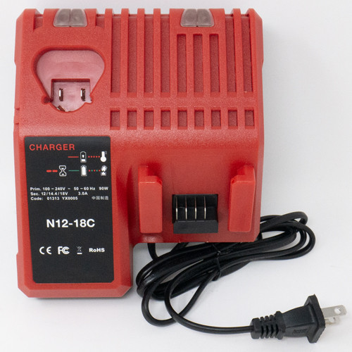 Milwaukee N12-18C replacement charger for M12 and M18 batteries