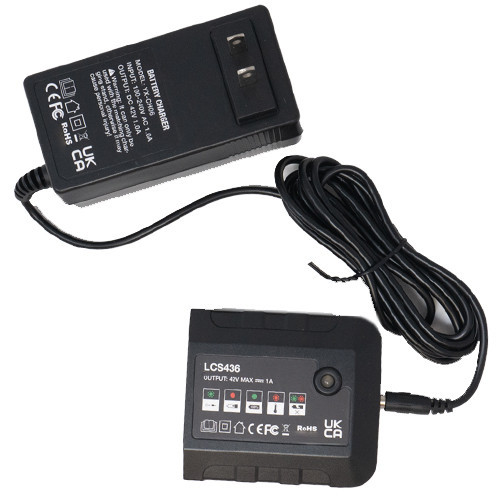 Front view of Black & Decker Li-Ion tool battery charger