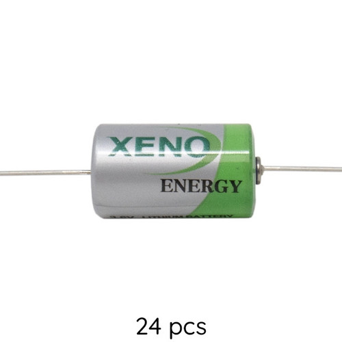 24-Pack Xeno XL-050FAX 3.6V 1/2 AA 1.2Ah Lithium Batteries w/ Axial Leads Wholesale & direct to consumer