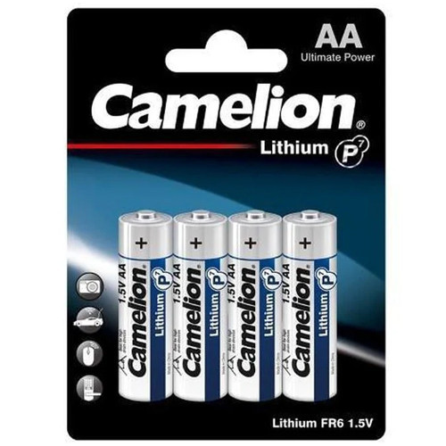 Camelion 4-pack AA lithium batteries, L91 replacement