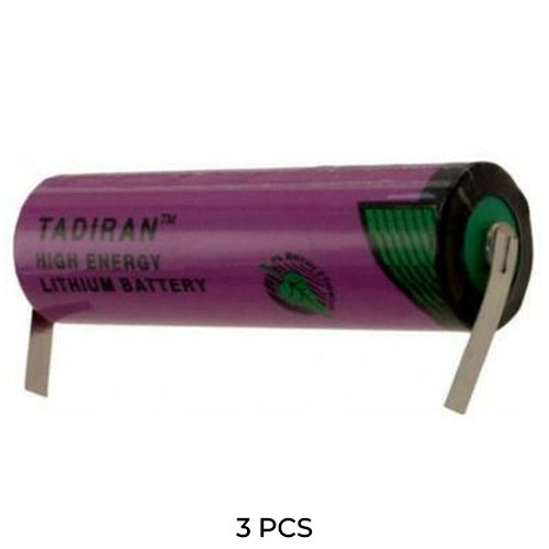 3-pack Tadiran TL-5903/T AA lithium batteries with tabs