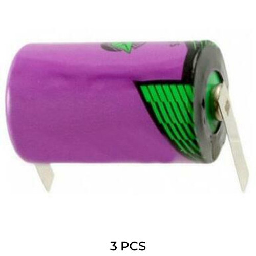 3-Pack Tadiran TL-4902/T 3.6V 1/2 AA lithium batteries with tabs