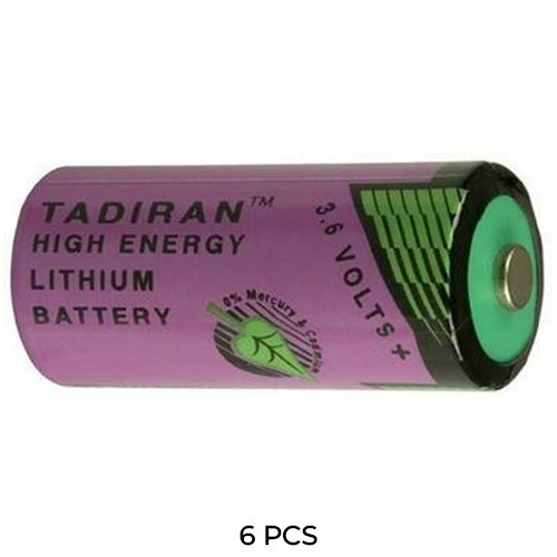 6-pack Tadiran TL-4955/S 3.6V 2/3 AA lithium batteries