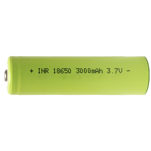Lishen 18650 3.6V 3000mAh button top battery close-up