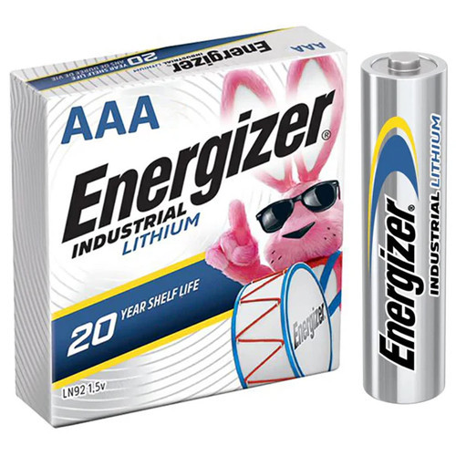 4-pack Energizer Industrial AAA lithium batteries L92