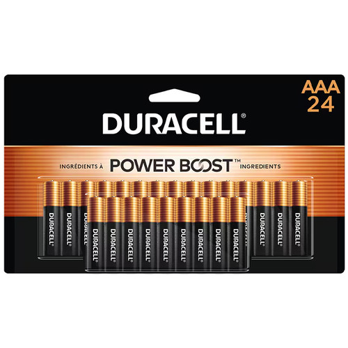 AA Duracell Coppertop Powerboost Alkaline (MN1500) Battery - (24 Card)