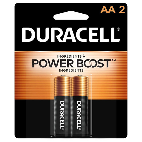 Duracell Coppertop AA alkaline battery MN1500 2-card pack