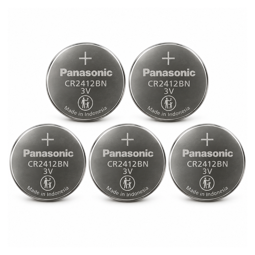5-Pack Panasonic Cr2412BN 3V Lithium Battery
