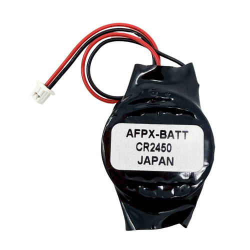 Compact Panasonic AFPX-BATT battery for FP-X PLC systems
