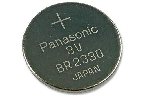 5-pack Panasonic BR2330 3V lithium coin cell batteries