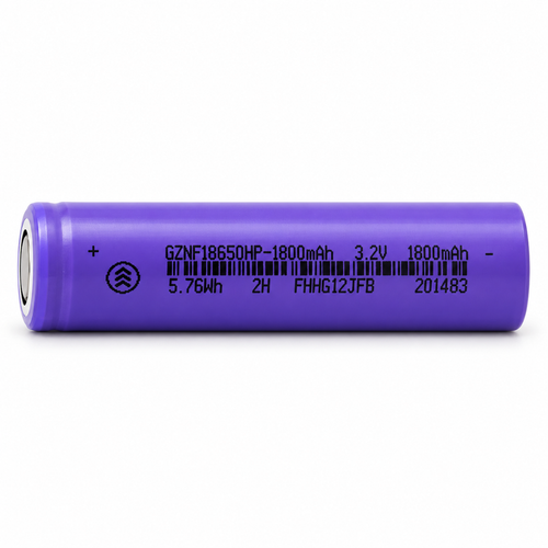 3.2V 18650 1800mAh LiFePO4 Battery Flat Top SKU 26375