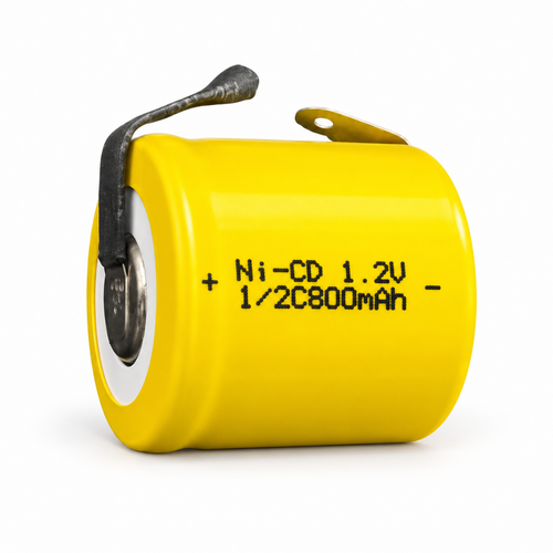 1/2 C 800 mAh NiCD Battery with Tabs SKU 26985