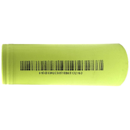 Side profile of 3.7V 26800 6800mAh lithium-ion rechargeable cell