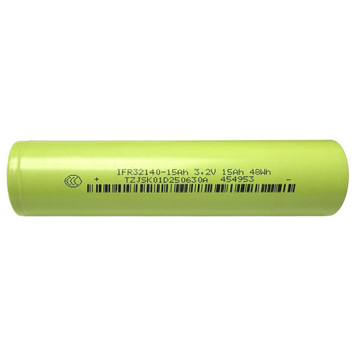 Side profile of 32140 15Ah LiFePO4 rechargeable cell