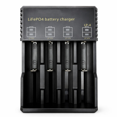 Power Portable LP-4 3.2V LiFePO4 USB 4-Slot Battery Charger