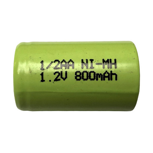 Compact rechargeable 1.2V 1/2 AA battery from Power Portable