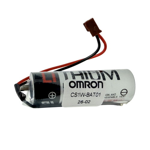 Brown plug OMRON PLC memory backup battery