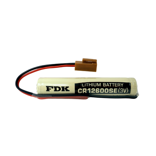 FDK CR12600SE lithium PLC battery with brown plug
