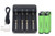 Panasonic 4-slot Li-Ion charger with four 18650 batteries