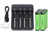 Panasonic 4-slot lithium-ion charger with six 18650 batteries included