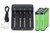 4-Slot Li-ion Battery Charger + 8 x 3.7 Volt Panasonic 18650 Lithium Ion Batteries (3400 mAh)