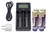 2-Slot Fast Battery Charger + 4 x 18650 3.6 Volt Li-Ion Batteries (2000 mAh)