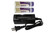 Power Portable single-slot Li-Ion charger with two 18650 button top batteries