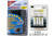 AccuPower universal LCD battery charger with four C NiMH batteries