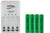Tenergy 4 bay AA/AAA smart charger with four AAA NiMH batteries