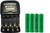 AA / AAA NiMH Smart Slim Travel Charger with USB Plug & 4 x AAA NiMH 1200 mAh Batteries
