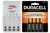 Duracell 4 bay smart charger bundle with four AA rechargeable batteries