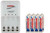 Tenergy 4 bay AA/AAA smart charger with eight AAA NiMH batteries