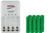 Tenergy 4 bay AA/AAA smart charger with eight AAA NiMH batteries
