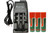 Power Portable 2-slot Li-Ion charger with three 18650 batteries